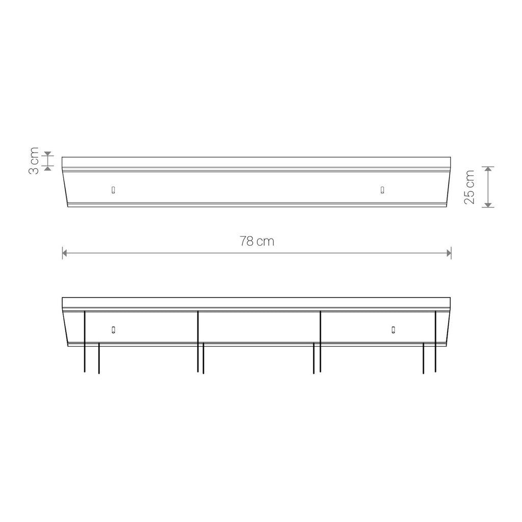 Nowodvorski Puszka CAMELEON CANOPY C 780 25W only LED 50/60Hz - Stal lakierowana - Biały 8557