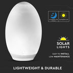 Jajo solarne LED / Barwa: RGB+WW