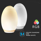 Jajo solarne LED / Barwa: RGB+WW
