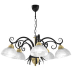 żyrandol Aurora black/brass 5xE27