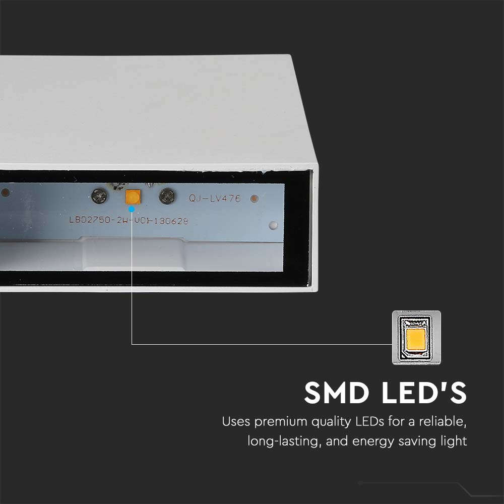 4W Lampa ścienna LED / Barwa:3000K / Obudowa: Biały