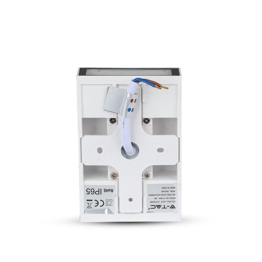 4W Lampa ścienna LED / Barwa:3000K / Obudowa: Biały