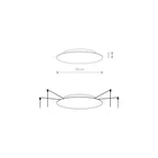 Nowodvorski Puszka CAMELEON CANOPY A 25W only LED 50/60Hz - Stal lakierowana - Czarny 8563