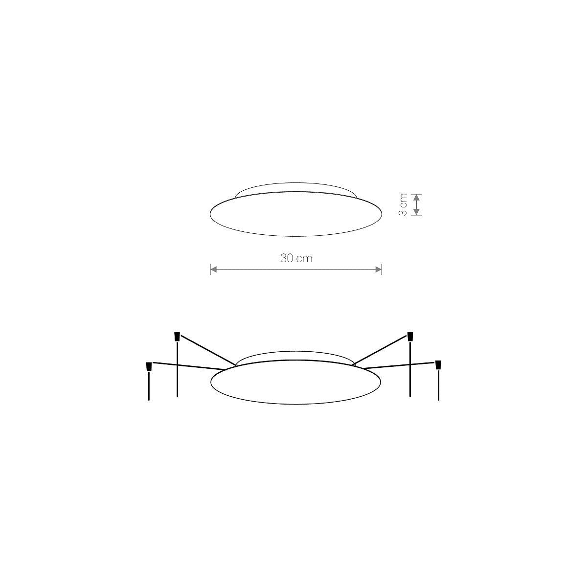 Nowodvorski Puszka CAMELEON CANOPY A 25W only LED 50/60Hz - Stal lakierowana - Czarny 8563