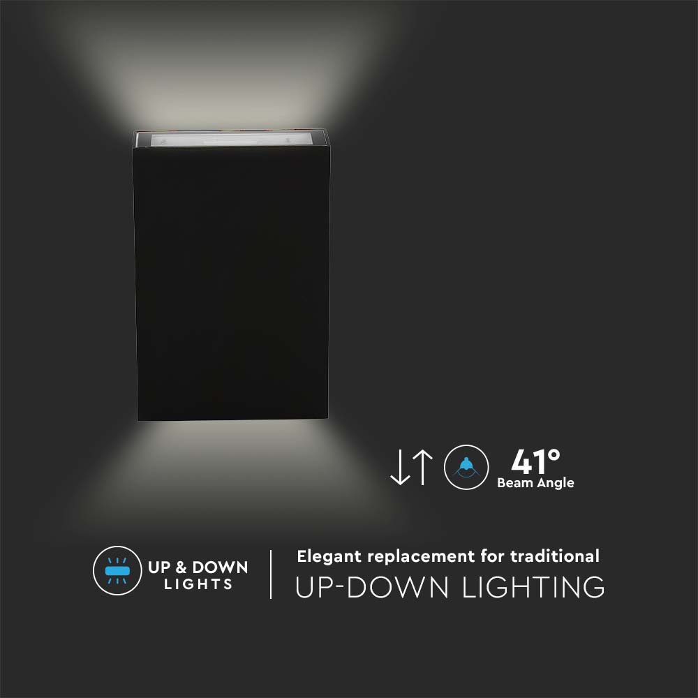 4W Lampa ścienna LED / Barwa:3000K / Obudowa: Czarny