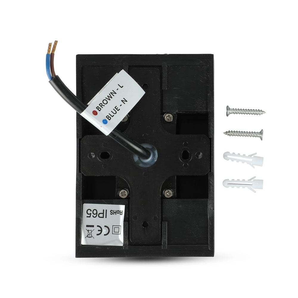 4W Lampa ścienna LED / Barwa:3000K / Obudowa: Czarny