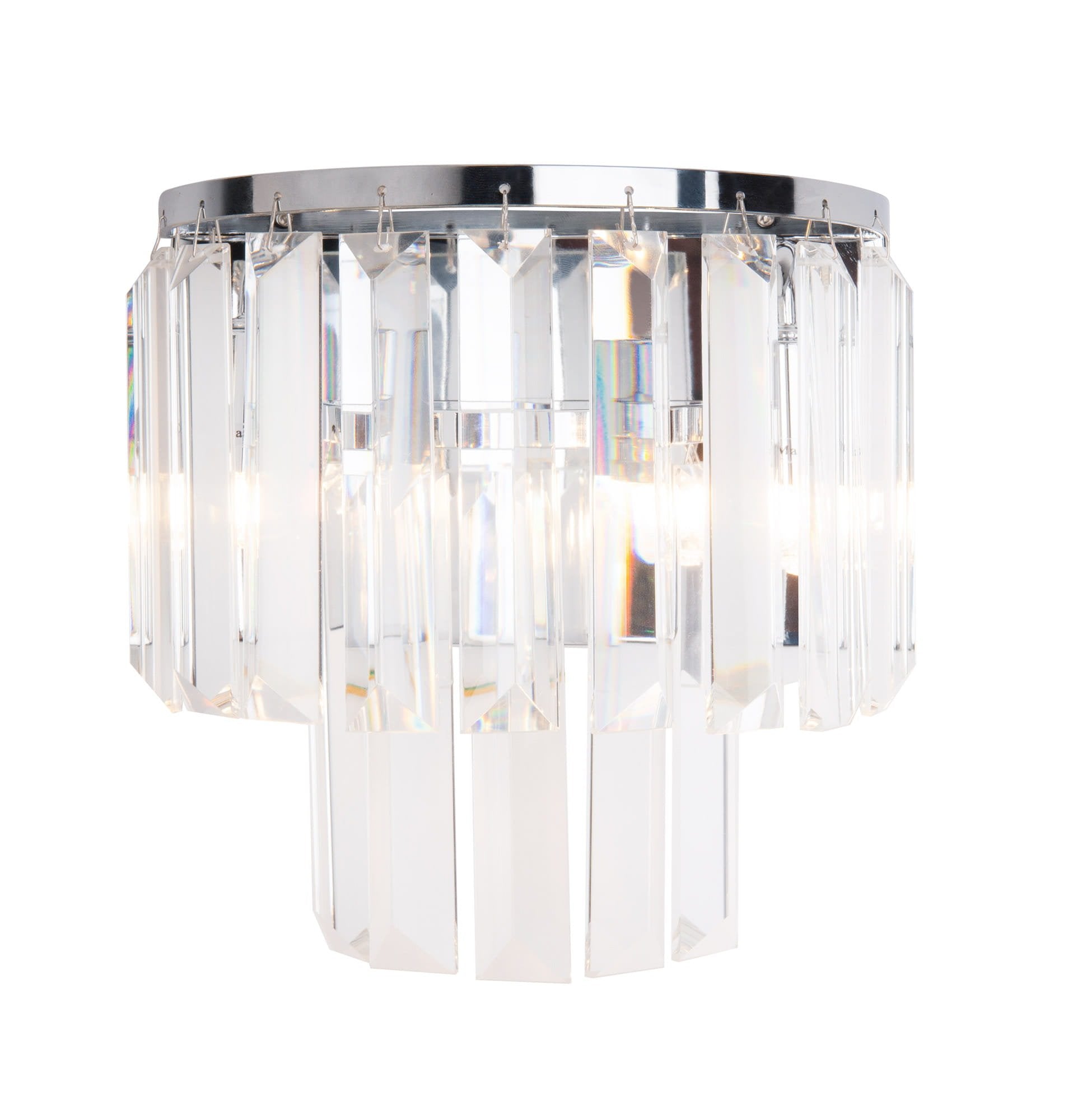 Maxlight Kinkiet Monaco - Metal + szkło - Chrom W0209