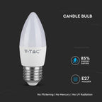 5.5W C35 Żarówka LED / Chip SAMSUNG / Barwa:3000K / Trzonek:E27
