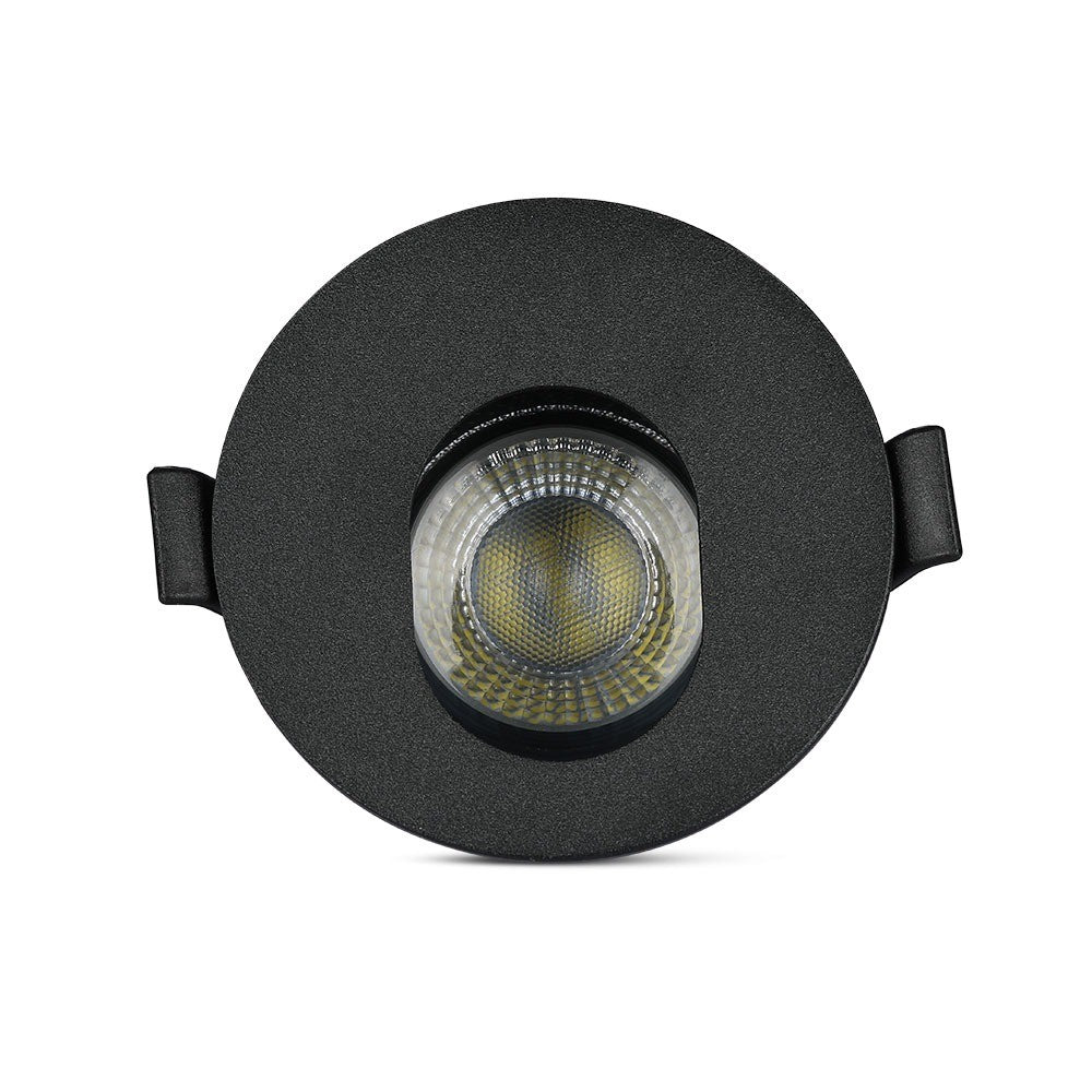 Oprawa wpuszczana Spot / Trzonek:GU10 / Okrągła / Czarny+ / Czarny