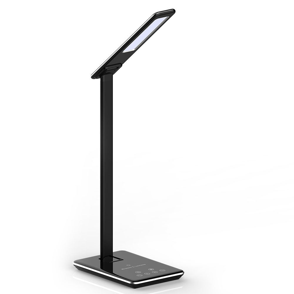 5W Lampka biurkowa z ładowarką indukcyjną / Barwa: 3w1 / Czarna