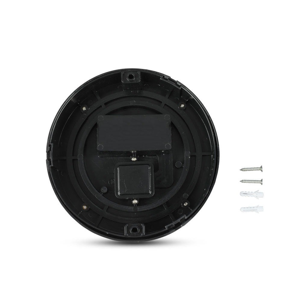 6W Lampa ścienna LED / Barwa:3000K / Obudowa: Czarny / Okrągła