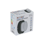 6W Lampa ścienna LED / Barwa:3000K / Obudowa: Czarny / Okrągła
