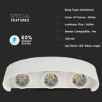 6W Lampa ścienna LED / Barwa:4000K / Obudowa: Biała