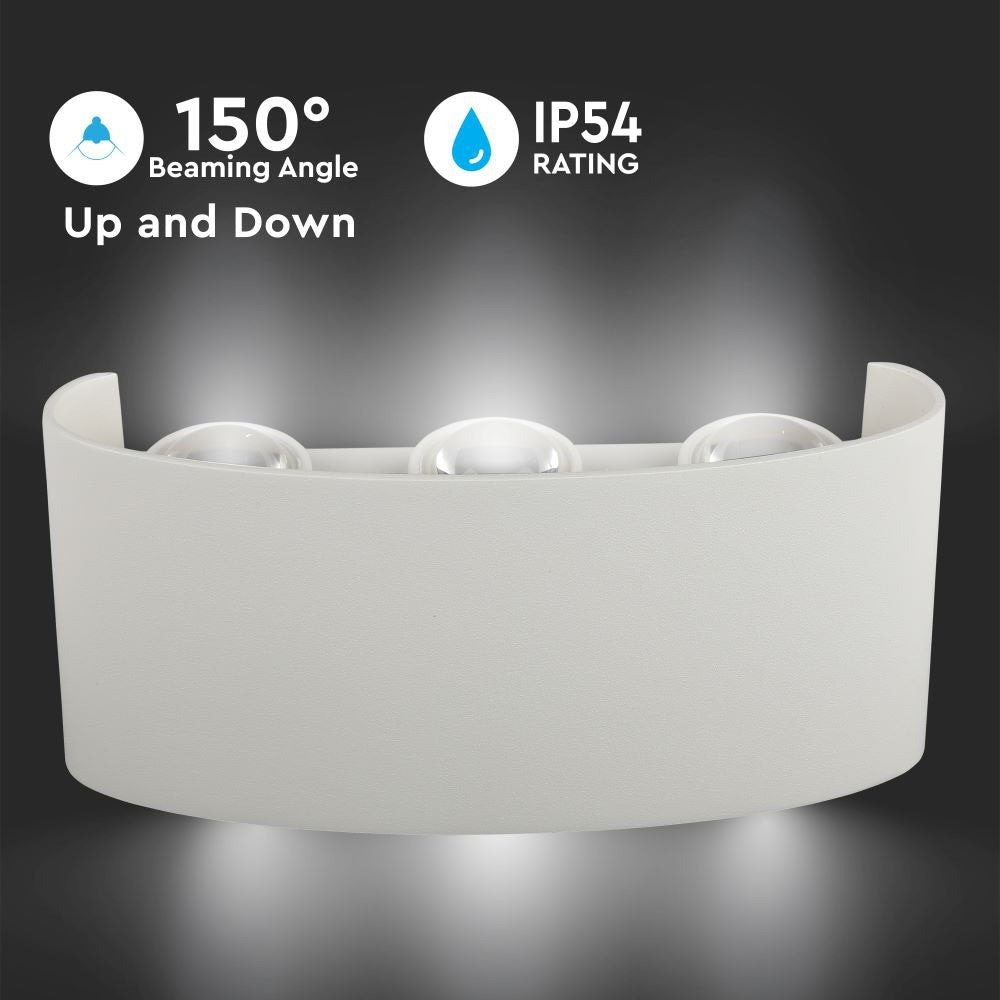 6W Lampa ścienna LED / Barwa:3000K / Obudowa: Piaskowy