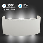 6W Lampa ścienna LED / Barwa:3000K / Obudowa: Piaskowy