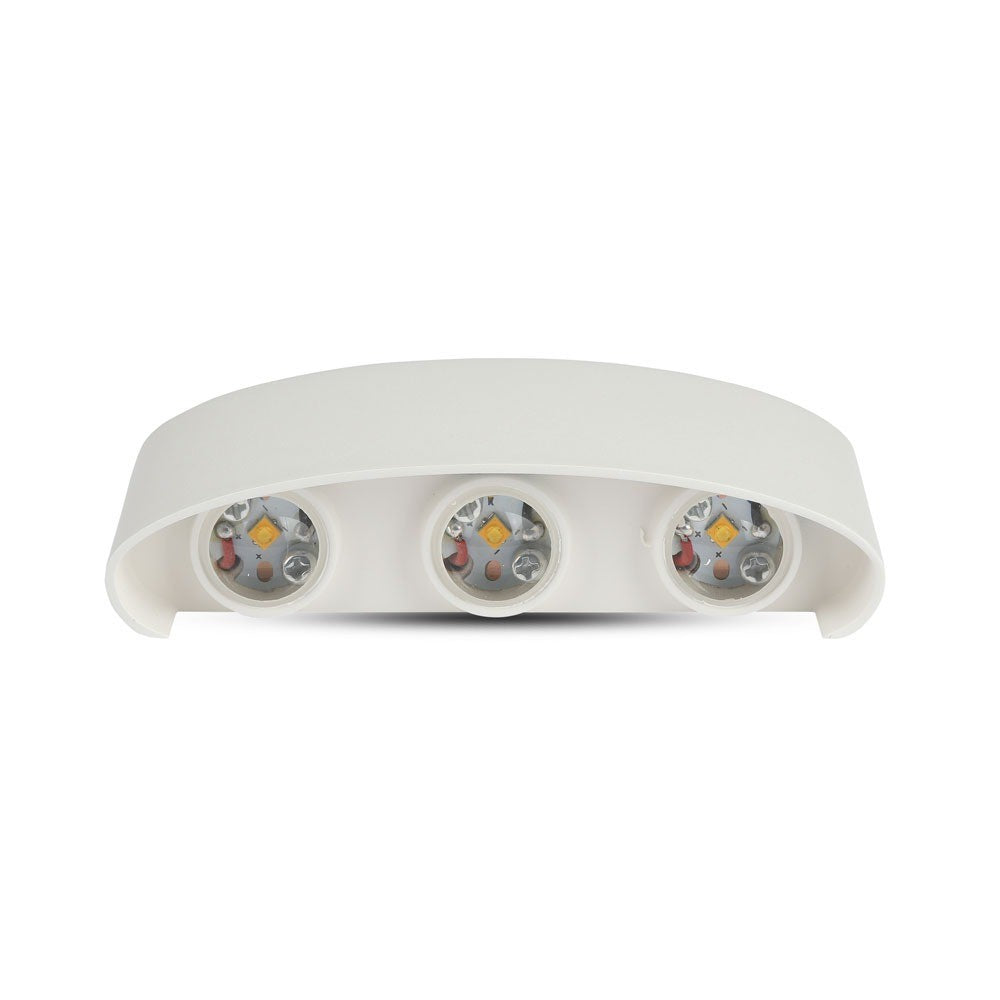 6W Lampa ścienna LED / Barwa:4000K / Obudowa: Biała