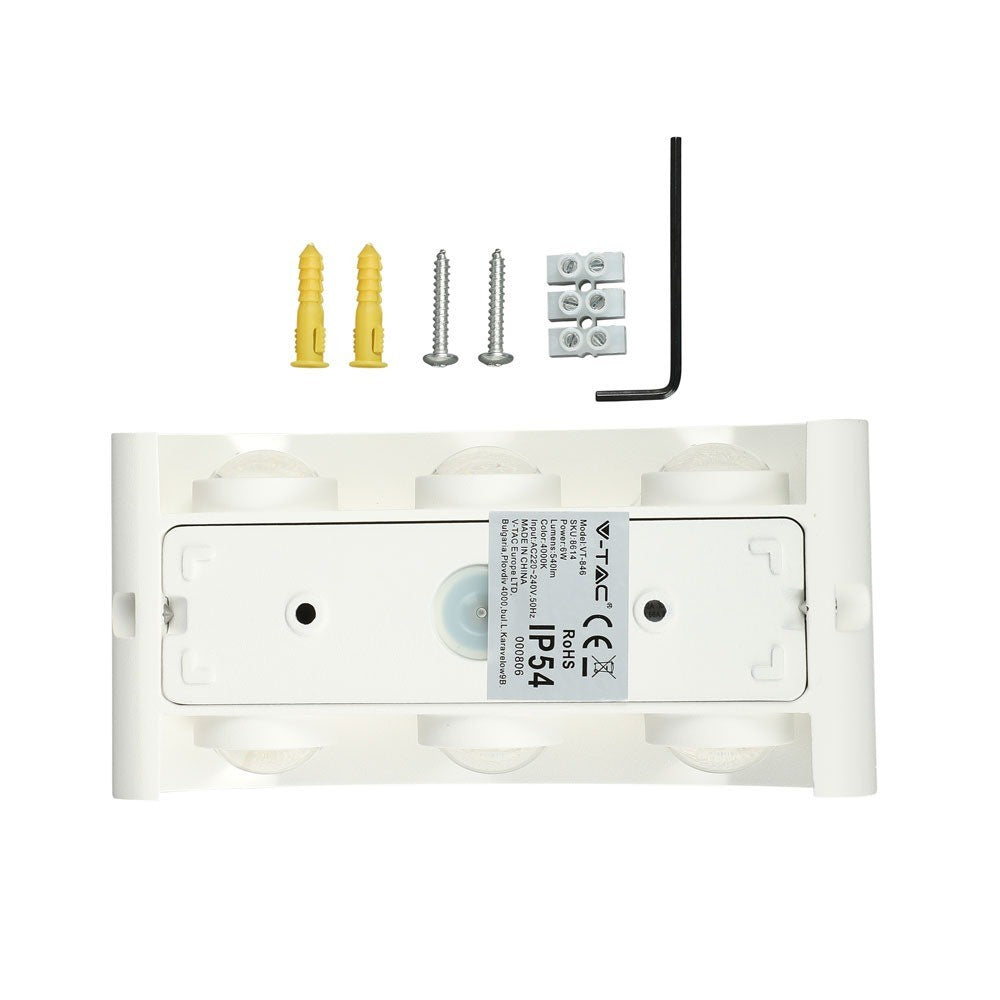 6W Lampa ścienna LED / Barwa:3000K / Obudowa: Piaskowy