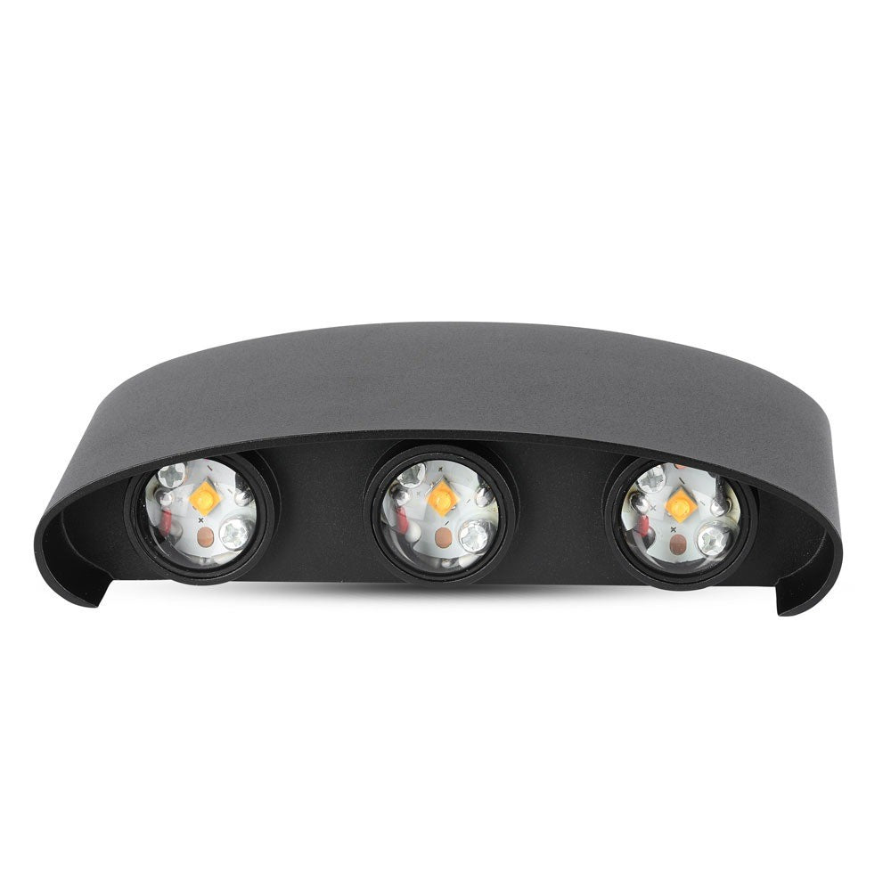 6W Lampa ścienna LED / Barwa:4000K / Obudowa: Czarny