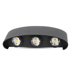 6W Lampa ścienna LED / Barwa:3000K / Obudowa: Czarny