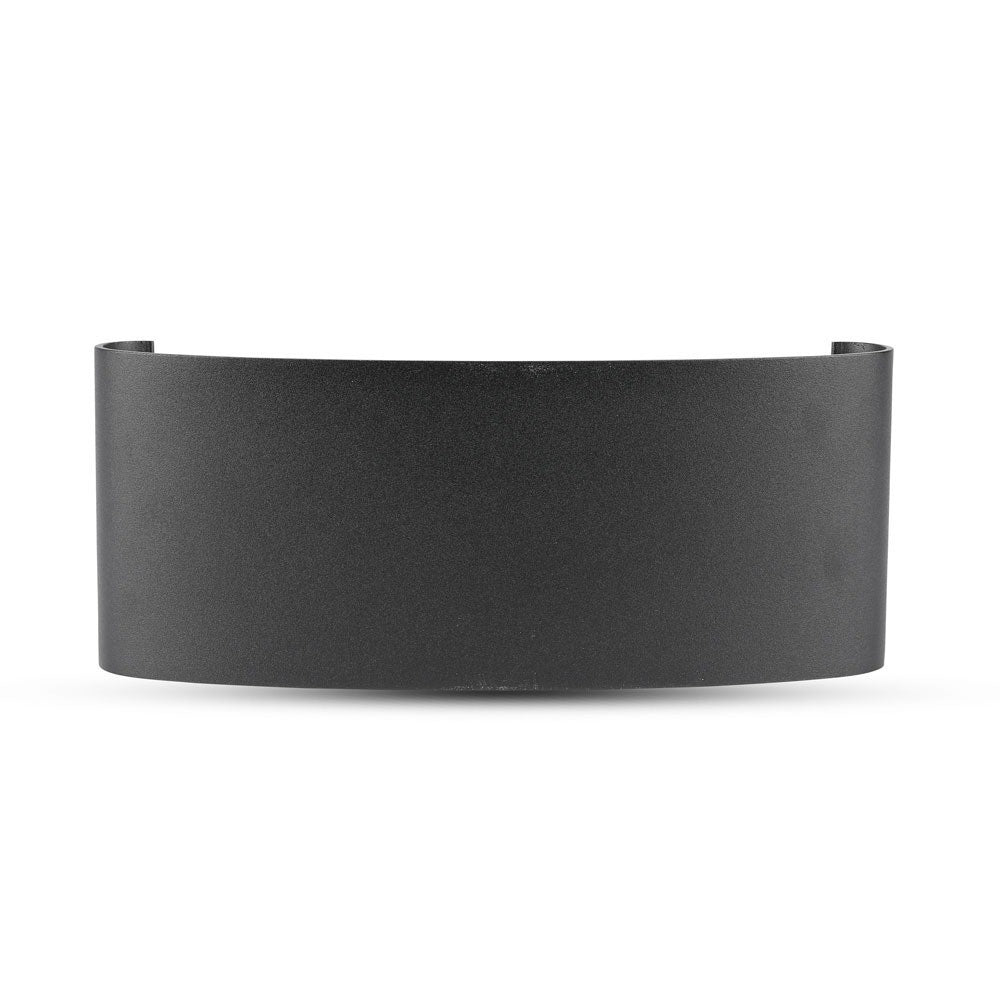 8W Lampa ścienna LED / Barwa:4000K / IP54 / Obudowa: Czarna