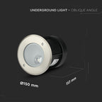 10W Oprawa do gruntowa asymetryczna LED COB / Kąt 35/ Barwa:4000K