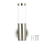 Kinkiet ogrodowy / Tabularna / IP65 / Stal szlifowana