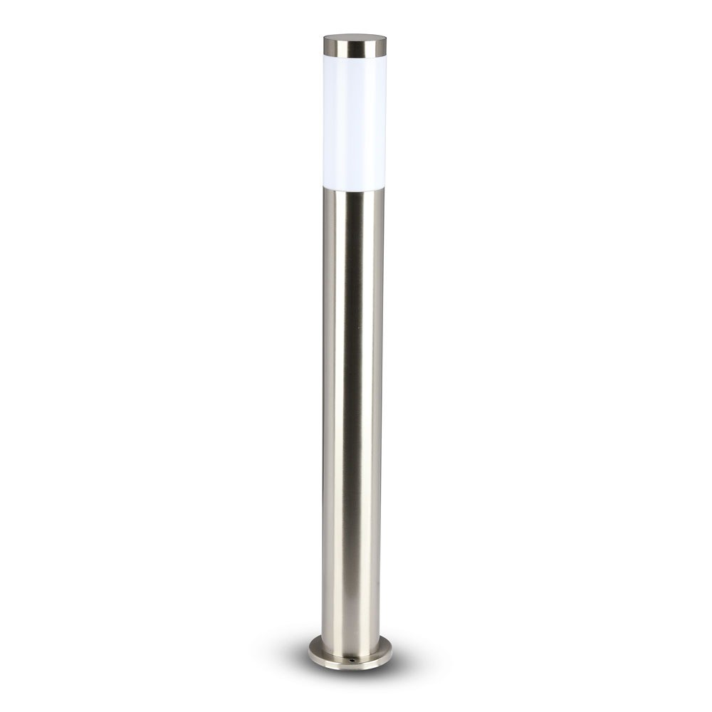 Słupek ogrodowy 800mm E27 / Stal szlifowana / IP44
