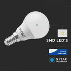 7W P45 Żarówka LED / Chip SAMSUNG / Barwa:4000K / Trzonek:E14