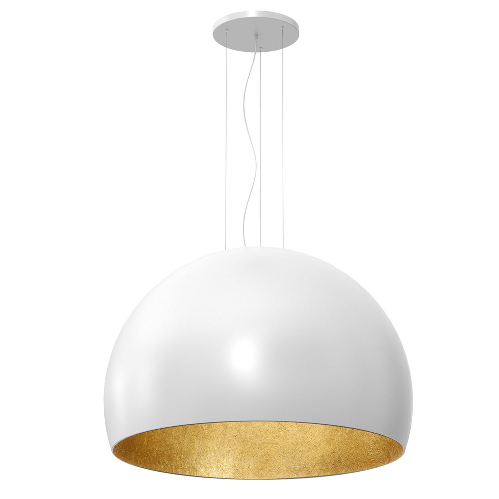 żyrandol Compo 3/4 bool ( dia 1000) white/gold 1xE27