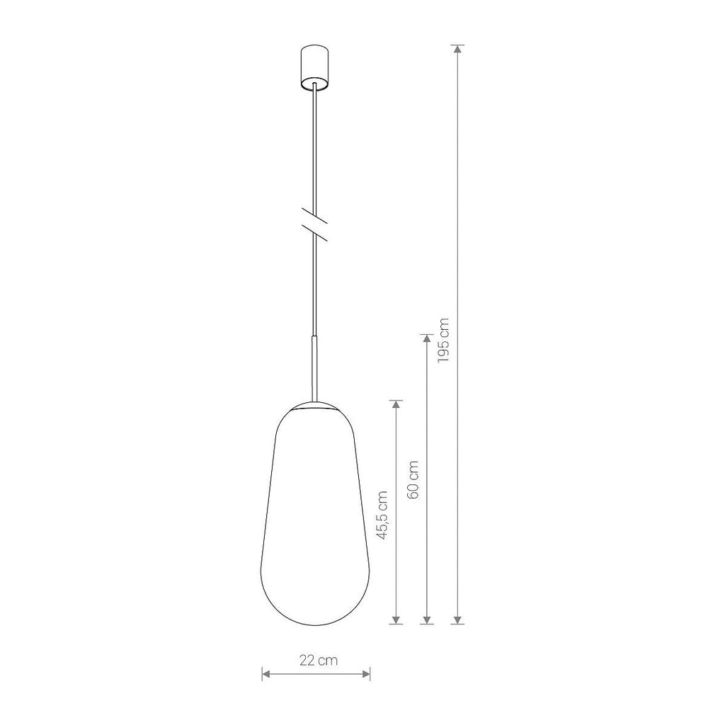Nowodvorski Lampa wisząca PEAR L 25W only LED 50/60Hz - Szkło - Transparentny II 8671