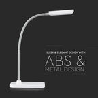 3.6W Lampka biurkowa LED / Obudowa: Biała / Barwa:3000K
