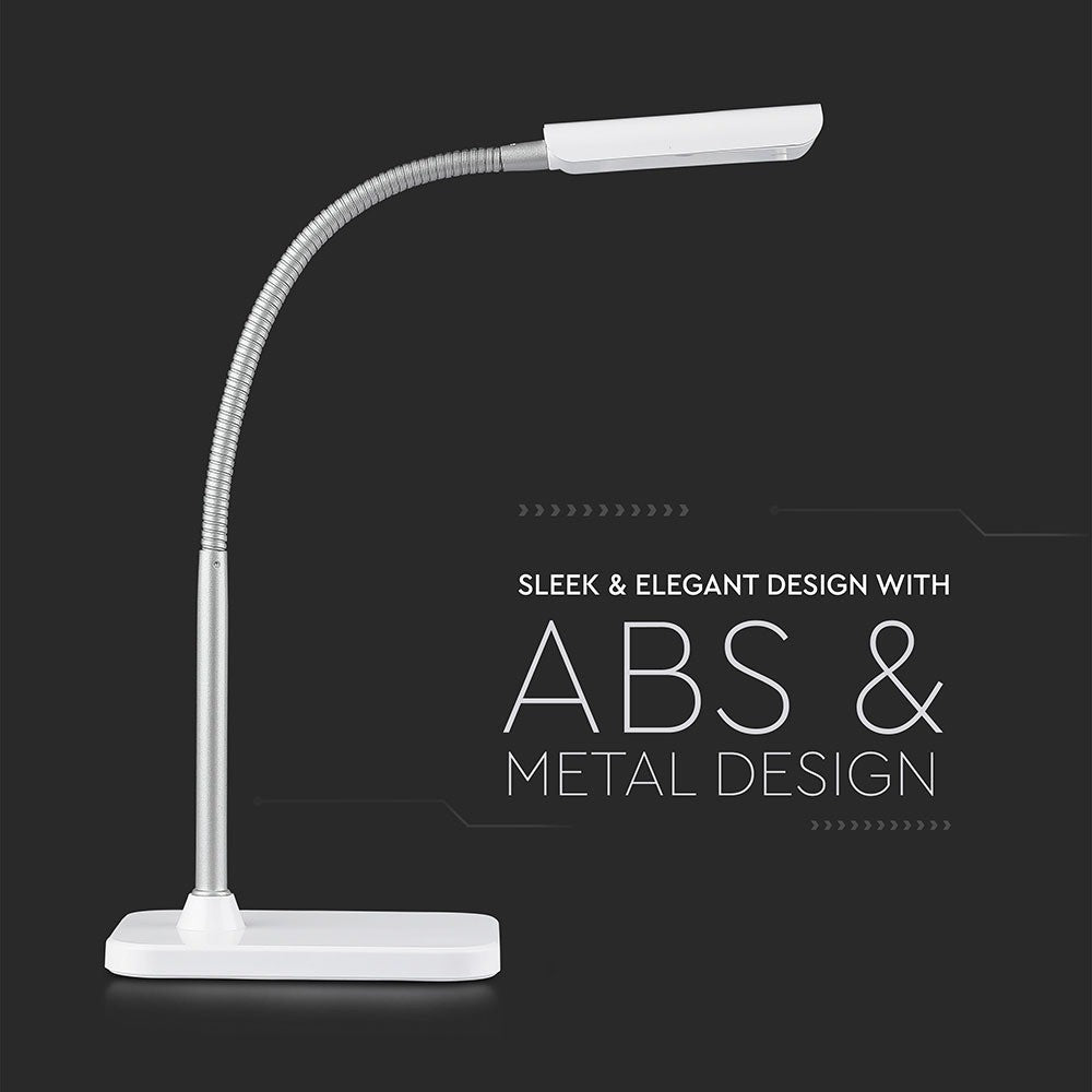 3.6W Lampka biurkowa LED / Obudowa: Biała / Barwa:3000K