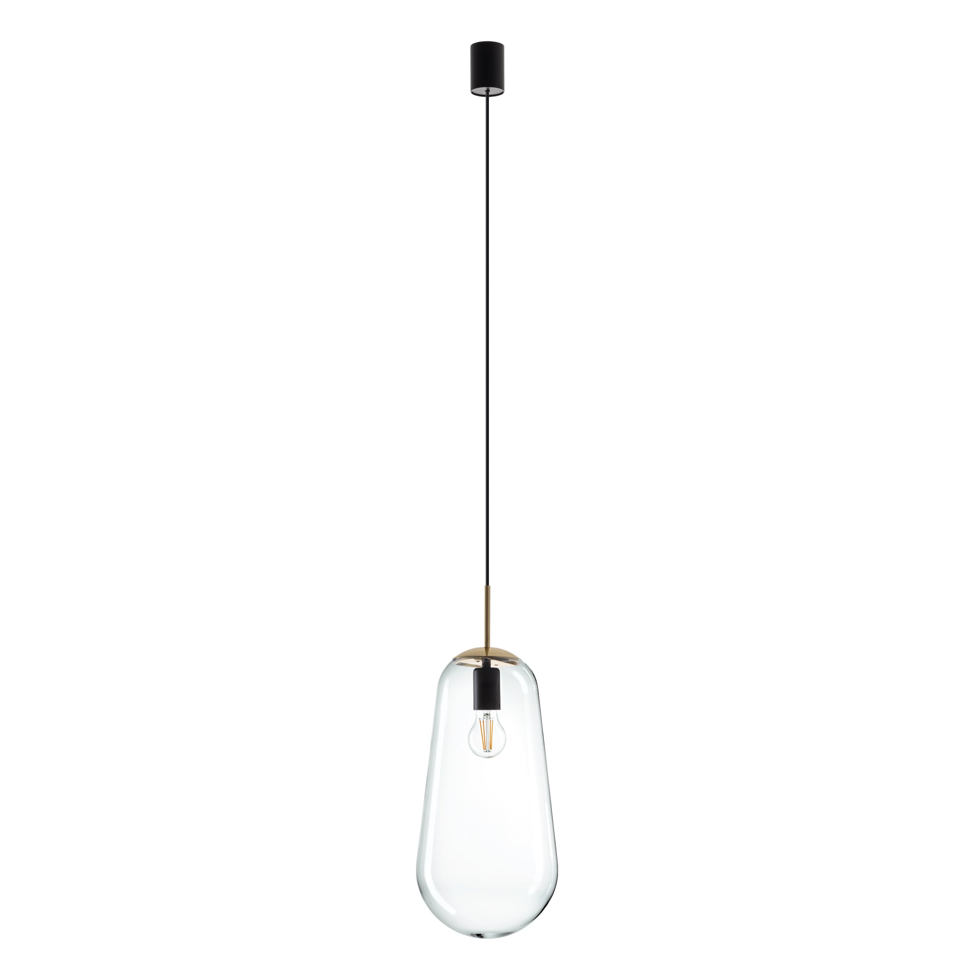 Nowodvorski Lampa wisząca PEAR L 25W only LED 50/60Hz - Szkło - Transparentny II