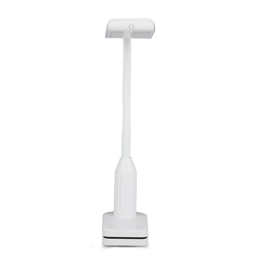 7W Lampka biurkowa LED z klipsem / Barwa:3000K / Obudowa: Biała