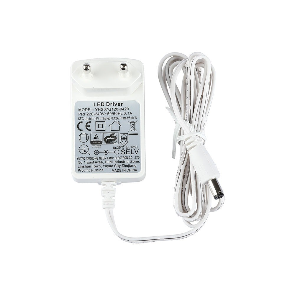 7W Lampka biurkowa LED z klipsem / Barwa:3000K / Obudowa: Biała