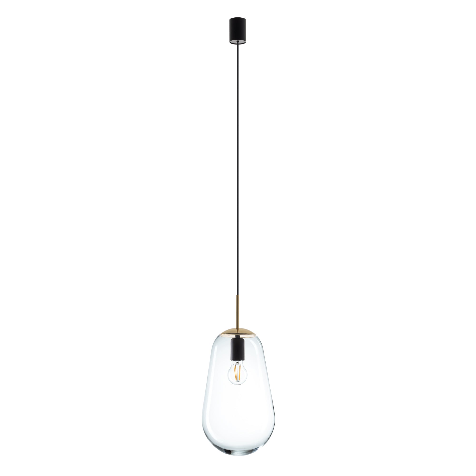 Nowodvorski Lampa wisząca PEAR M 25W only LED 50/60Hz - Szkło - Transparentny II