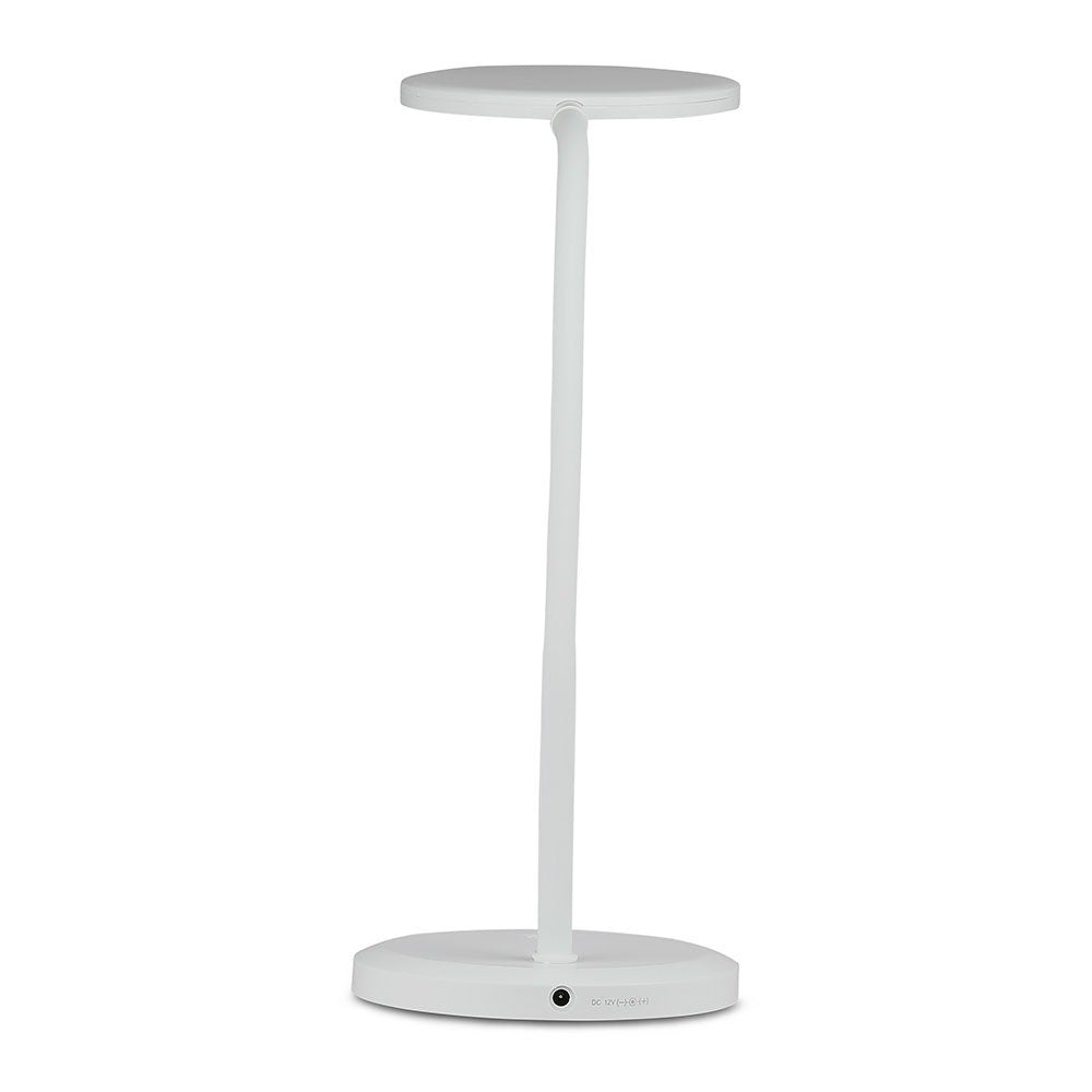 7W Lampka biurkowa LED / Ściemniana / Barwa: 3000K / Obudowa: Biała