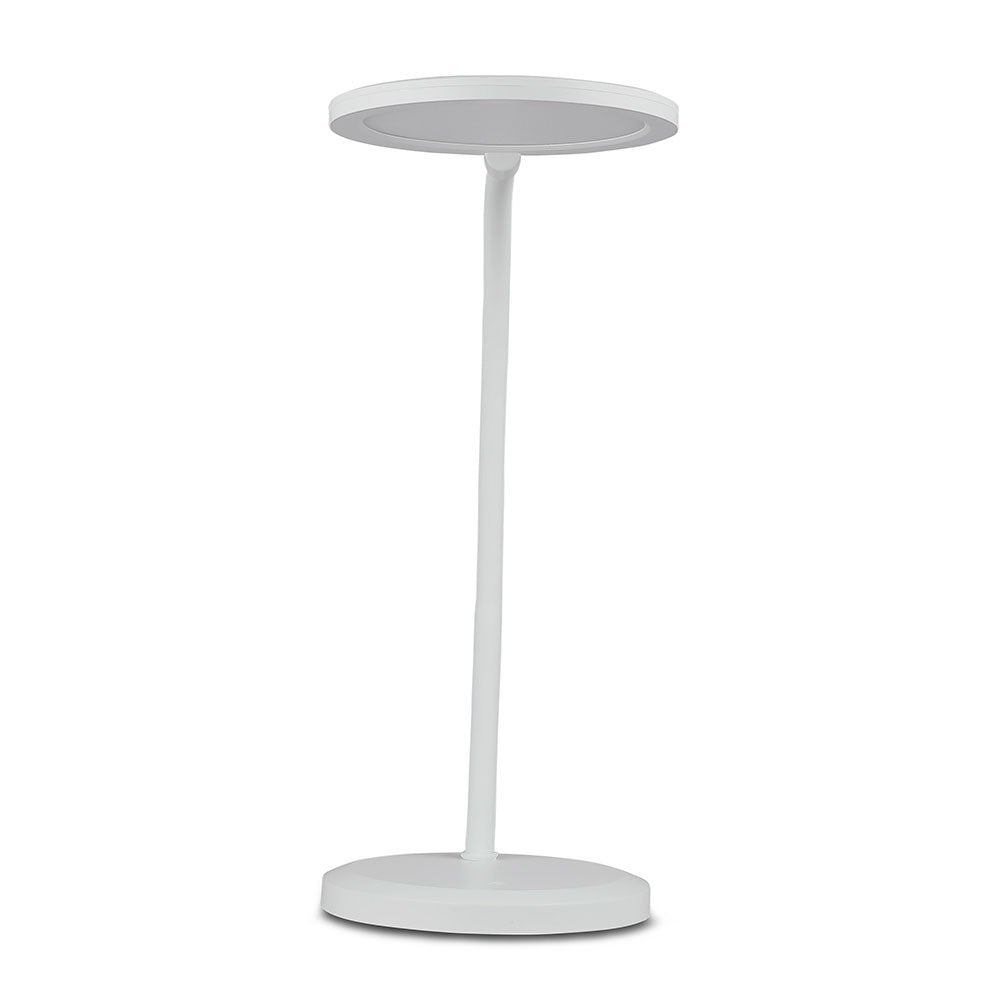 7W Lampka biurkowa LED / Ściemniana / Barwa: 3000K / Obudowa: Biała