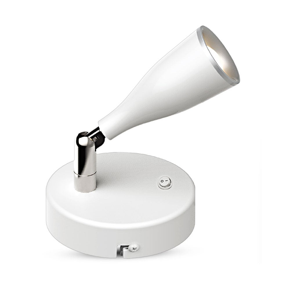 4.5W Kinkiet LED z wyłącznikiem / Barwa:4000K / Biały