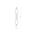 Nowodvorski System szynowy CTLS RECESSED POWER FLEX CONNECTOR 3-obwodowy CTLS 16A, 3,7kVA - Tworzywo sztuczne - Biały 8676