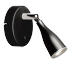 4.5W Kinkiet LED z wyłącznikiem / Barwa:3000K / Czarny