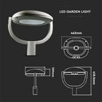 50W Lampa ogrodowa (CLASS I,TYPEIII) Zasilacz INVENTRONIC / Barwa:6500K / Skuteczność: 135lm/W