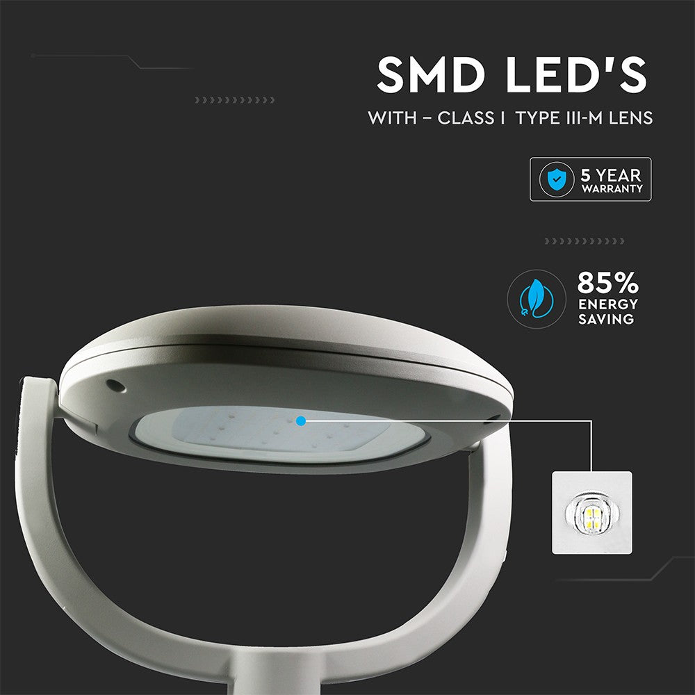 50W Lampa ogrodowa (CLASS I,TYPEIII) Zasilacz INVENTRONIC / Barwa:6500K / Skuteczność: 135lm/W