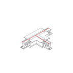 Nowodvorski System szynowy CTLS RECESSED POWER T CONNECTOR, RIGHT 2 (T-R2) 3-obwodowy CTLS 16A, 3,7kVA - Tworzywo sztuczne - Biały 8681