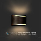10W Kinkiet / CHIP BRIDGELUX / Barwa:4000K / IP54 / Obudowa: Czarna