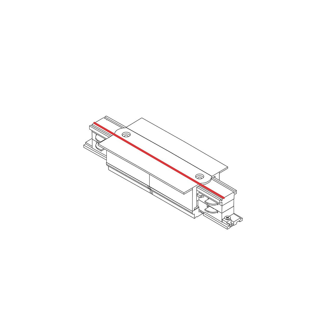 Nowodvorski System szynowy CTLS RECESSED POWER STRAIGHT CONNECTOR 3-obwodowy CTLS 16A, 3,7kVA - Tworzywo sztuczne - Czarny 8685