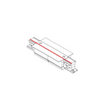 Nowodvorski System szynowy CTLS RECESSED POWER STRAIGHT CONNECTOR 3-obwodowy CTLS 16A, 3,7kVA - Tworzywo sztuczne - Czarny 8685