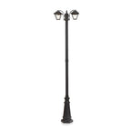 Słupek ogrodowy 2320 mm / Trzonek: 2xE27 / Obudowa: Czarny mat