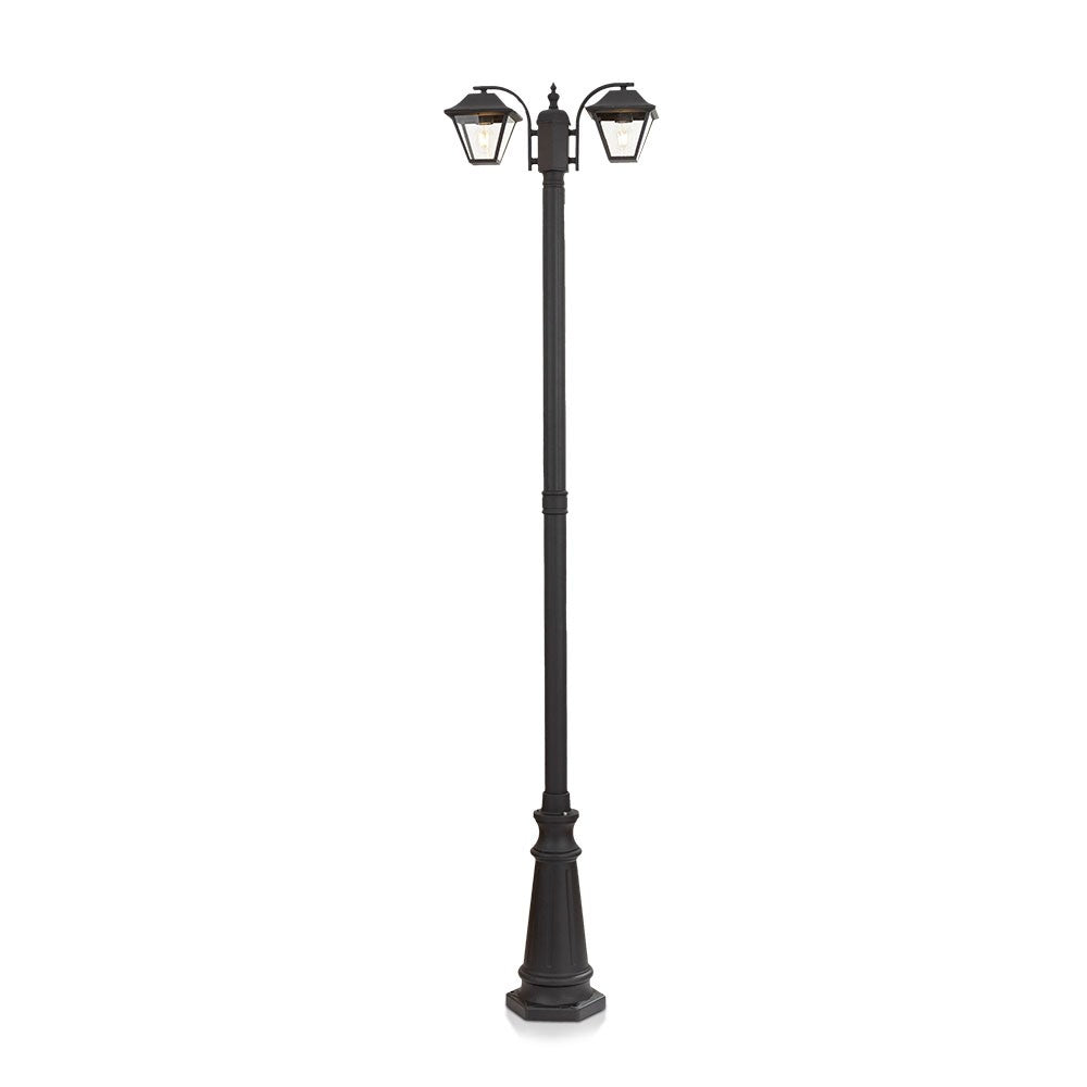 Słupek ogrodowy 2320 mm / Trzonek: 2xE27 / Obudowa: Czarny mat