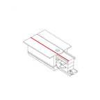 Nowodvorski System szynowy CTLS RECESSED POWER END CAP, RIGHT (PE-R) 3-obwodowy CTLS 16A, 3,7kVA - Tworzywo sztuczne - Czarny 8690